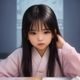 读者写作小白的头像，年轻女性，初学写作者形象，认真表情